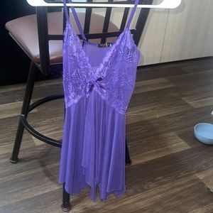 Purple lace dress